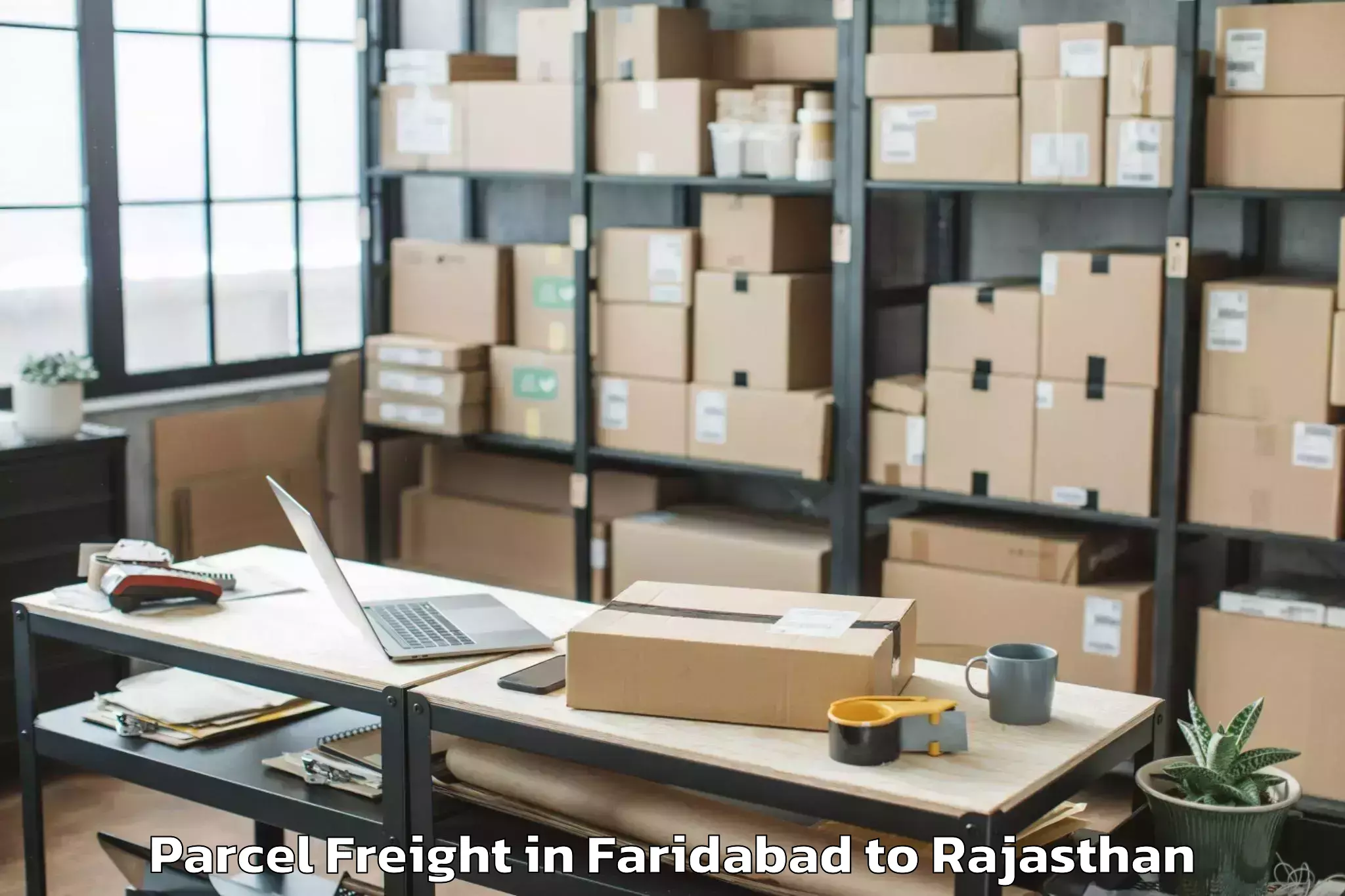 Hassle-Free Faridabad to Poornima University Jaipur Parcel Freight